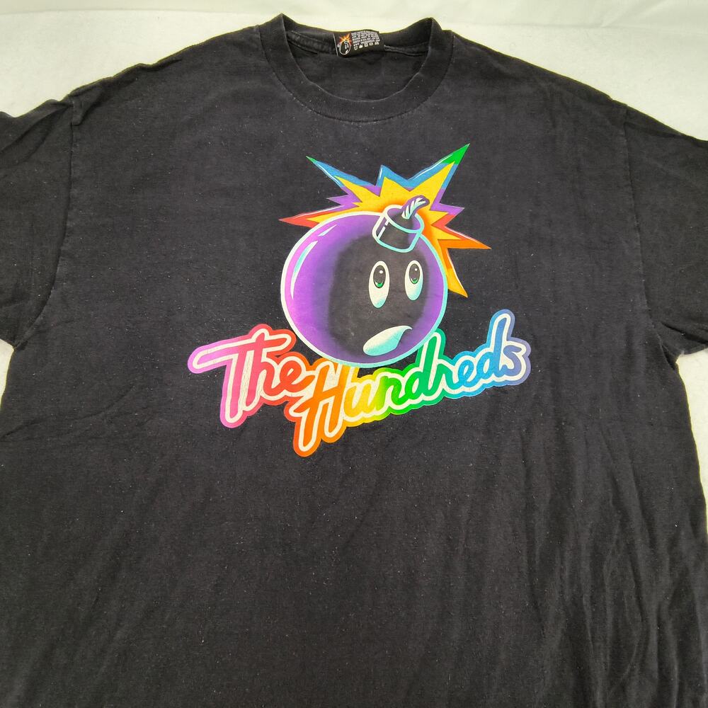 The Hundreds Short Sleeve Crew Neck Shirt Mens Size Extra Large XL Black Multi